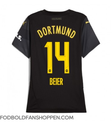 Borussia Dortmund Maximilian Beier #14 Udebanetrøje Dame 2024-25 Kortærmet